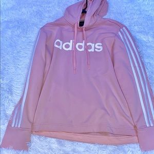 Cute coral colored adidas hoodie